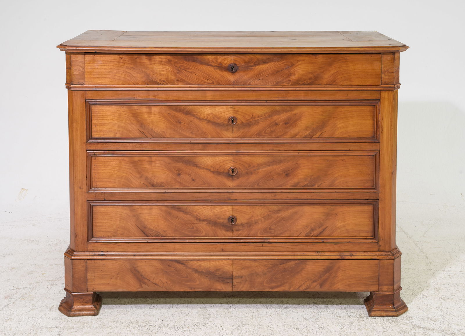French Five Drawer Walnut Chest (1 of 7)