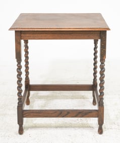 British Oak Barley Twist Occasional Table
