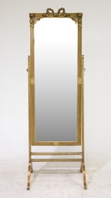 British Gold Gilt Cheval / Dressing Mirror