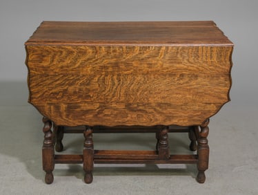 British Barley Twist Drop Leaf Table #2