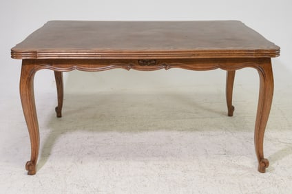 Louis XV Style Draw Leaf Dining Table
