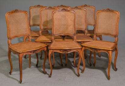 Louis XV Style Set Of 8 Dining Chairs