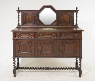 Jacobean Oak Barley Twist Sideboard