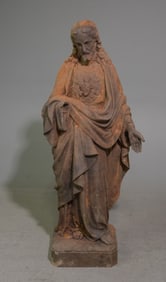 Large Cast Iron Statue of Jesus