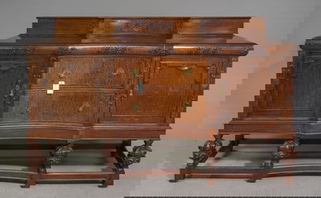 Tudor Style Oak Sideboard / Server