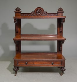 Victorian Style Mahogany Dumbwaiter / Server