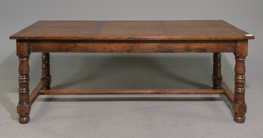 French Solid Oak Farmhouse Table
