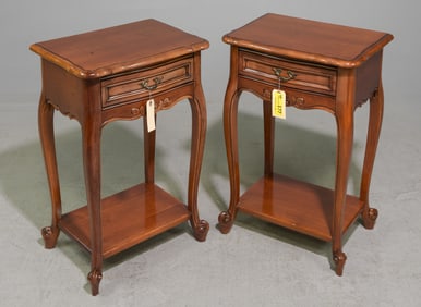 Louis XV Style Fruitwood Pair of Nightstands