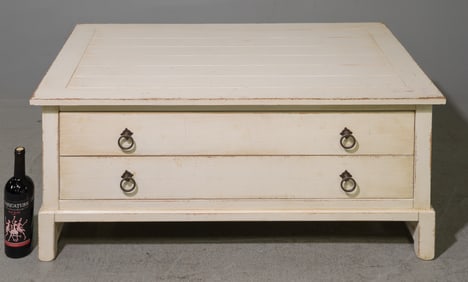 Farmhouse Style Painted Coffee Table
