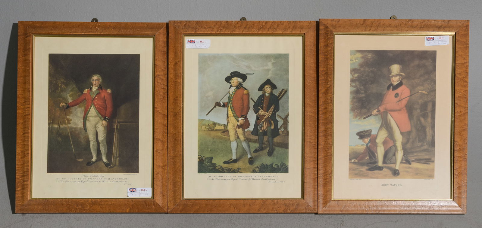 Three Framed English Golfing Engravings (1 of 5)