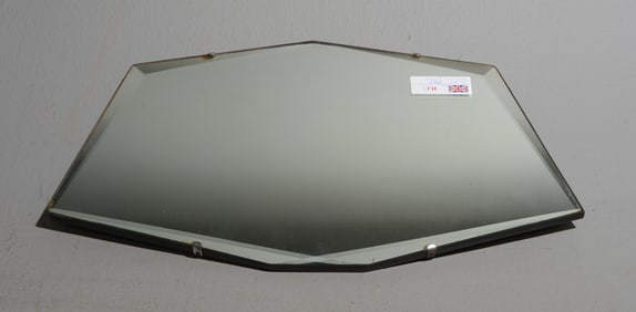 British Unframed Beveled Mirror