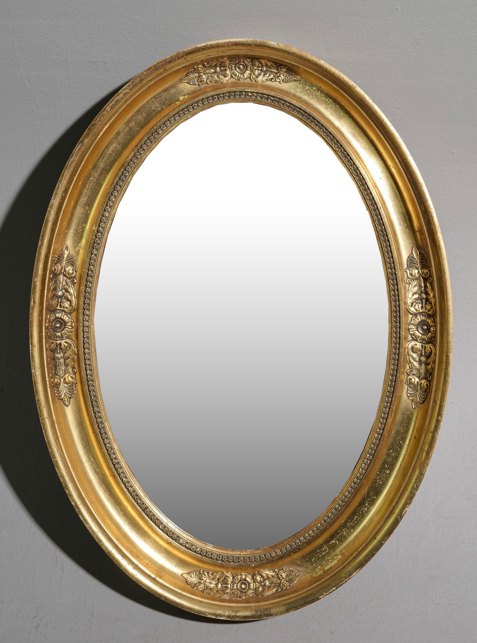 French Style Gold Framed Oval Mirror (1 of 3)