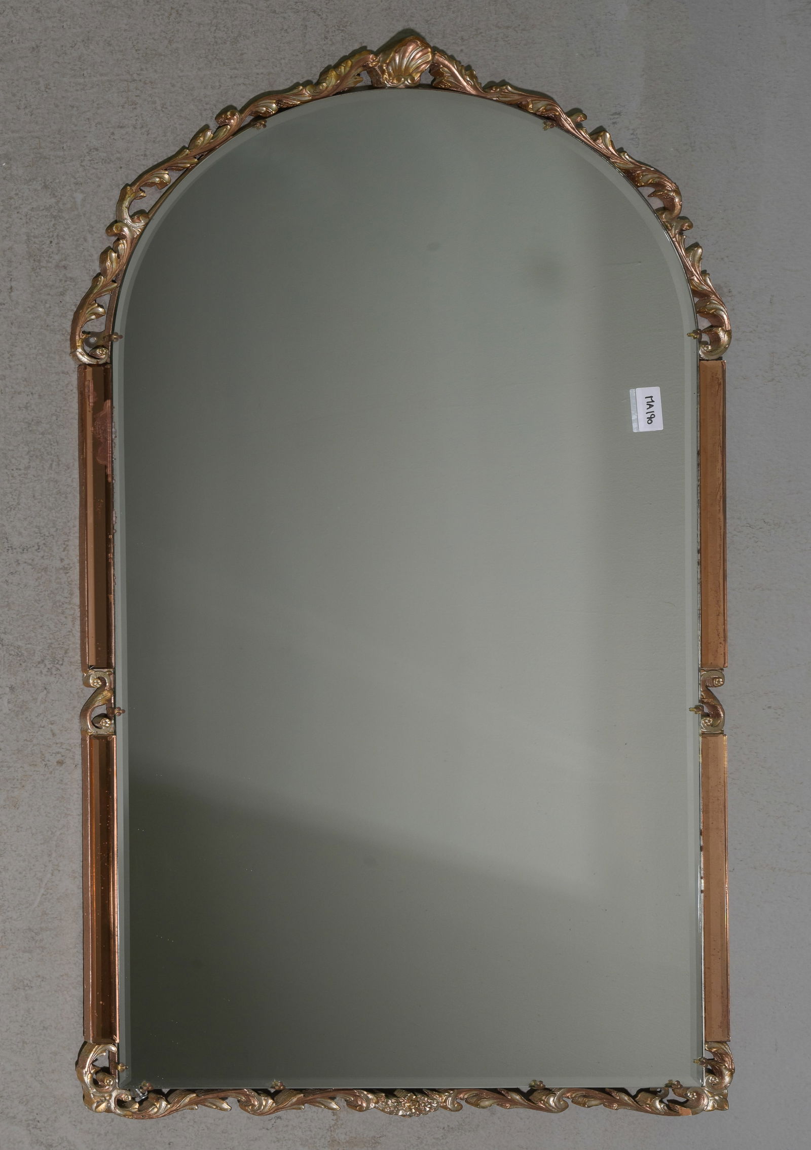 French Style Framed Mirror with Peach Glass (1 of 5)