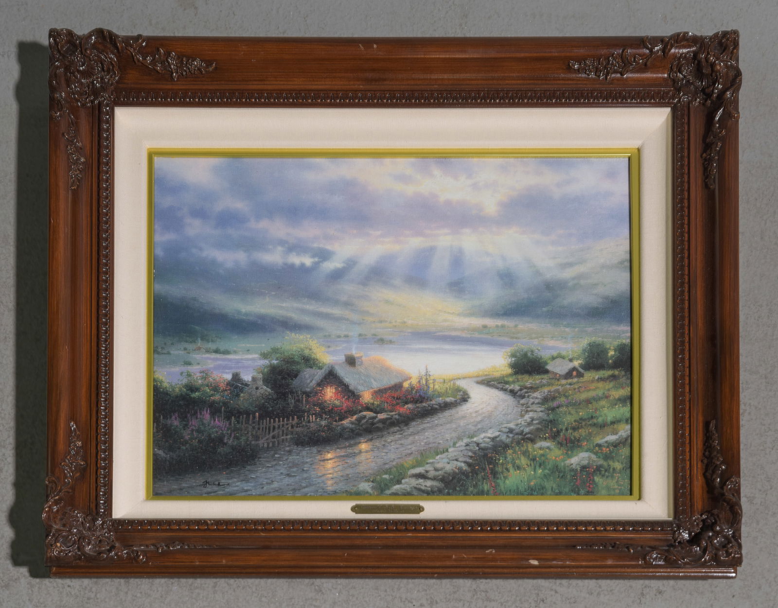 Thomas Kinkade Print on Canvas "Emerald Isle Cottage" (1 of 7)