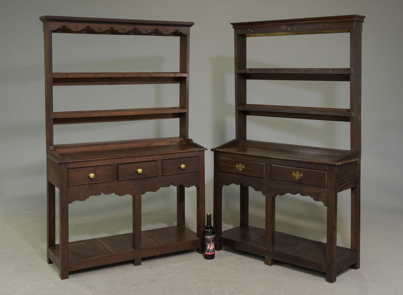 2 British Oak Small Plate Rack Dressers (1 of 4)