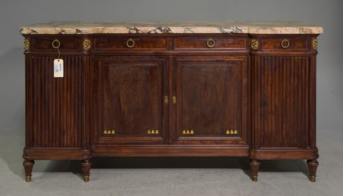 Louis XVI Style Marble Top Sideboard c.1800's