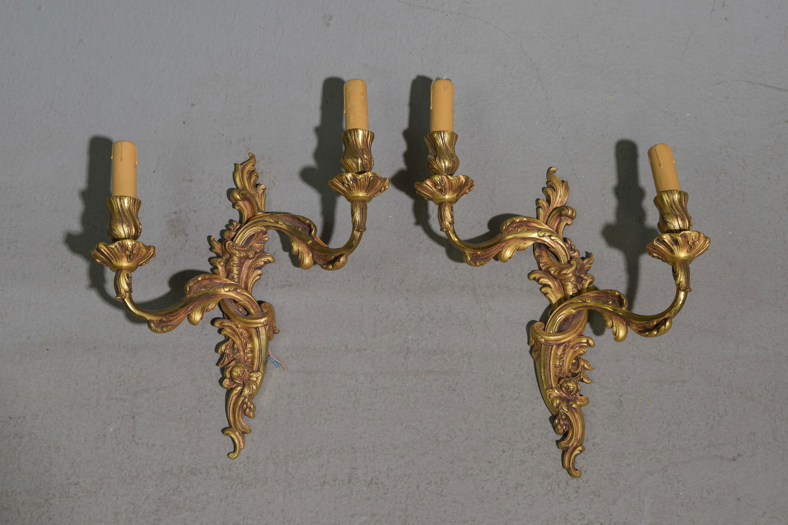 Louis XV Style Pair of Two Arm Sconces (1 of 2)