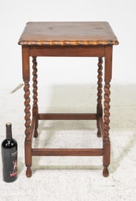 British Oak Barley Twist Occasional Table #2