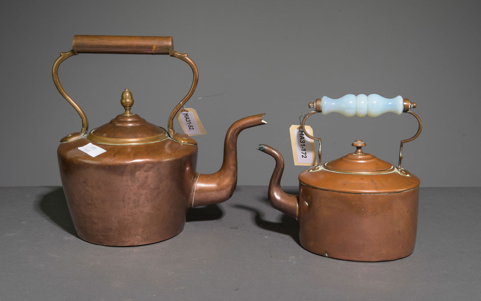 Two English Copper Tea / Coffee Kettles (1 of 4)