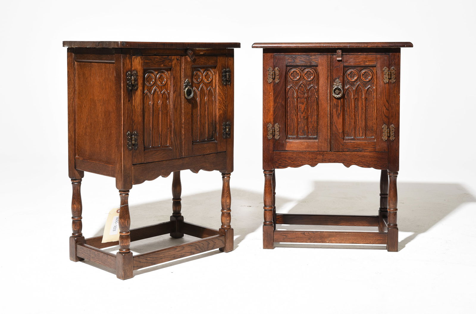 2 British Oak Double Door Occasional Cabinets (1 of 5)