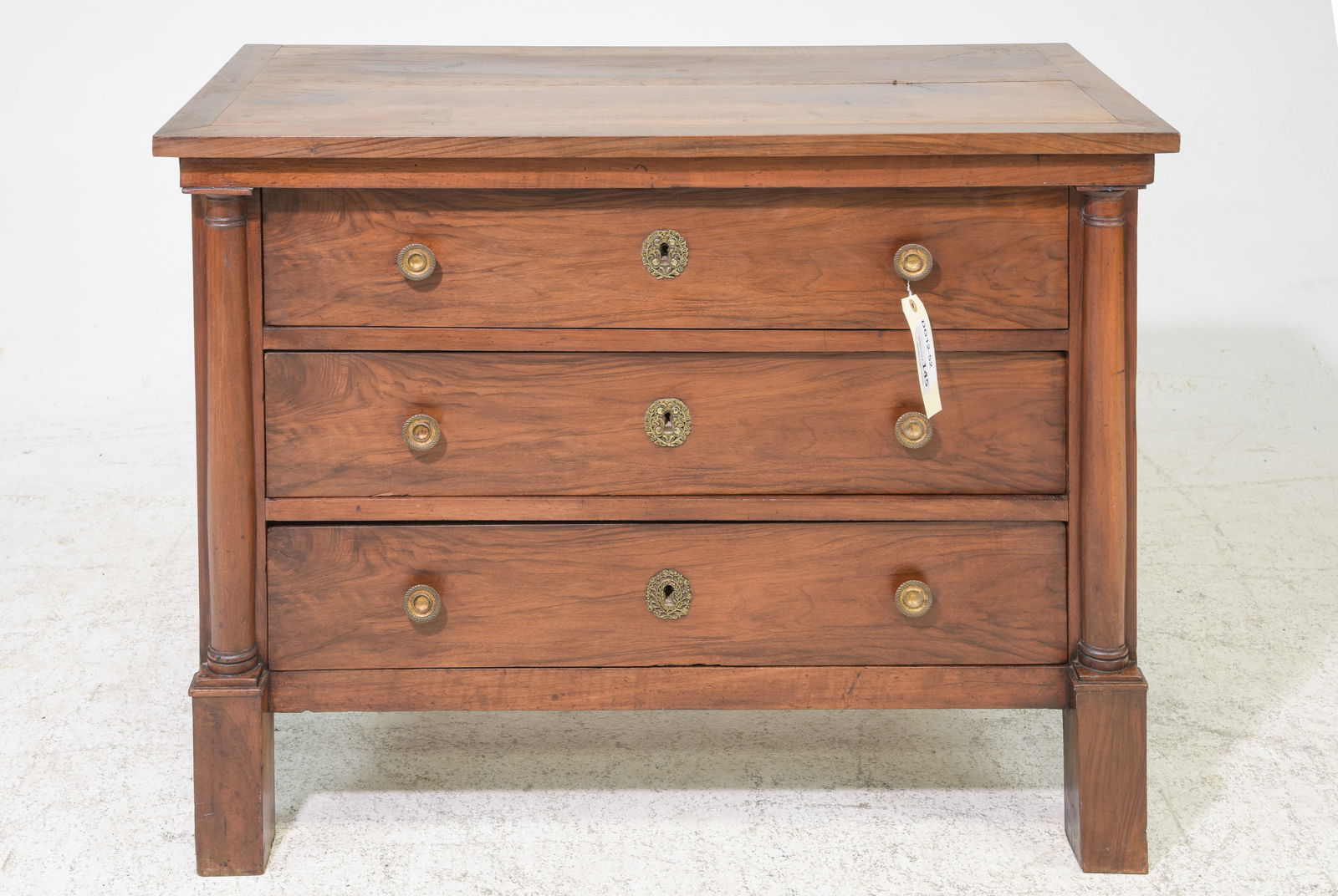 French Empire Style Three Drawer Chest (1 of 3)