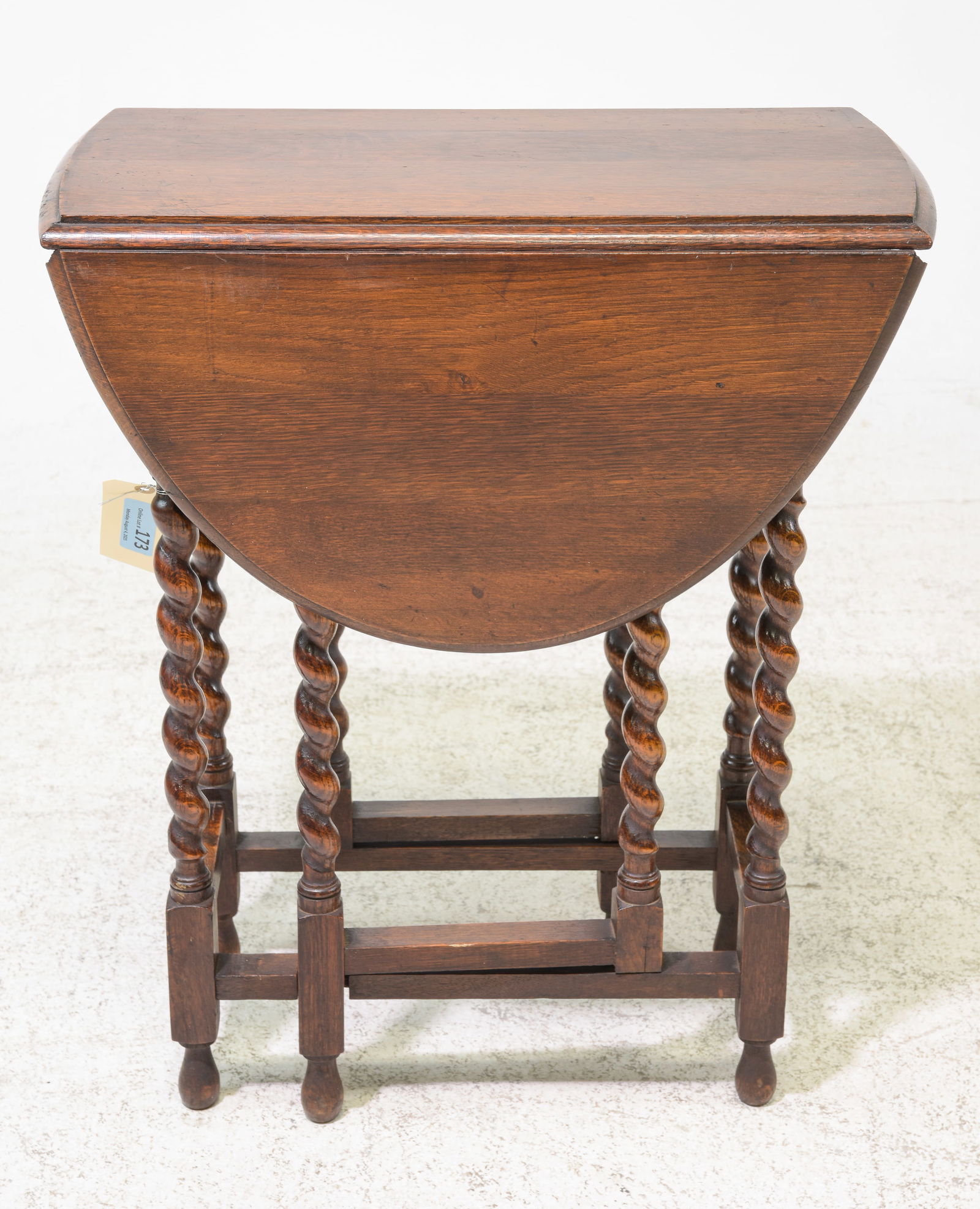 British Oak Barley Twist Drop Leaf Table #2 (1 of 3)