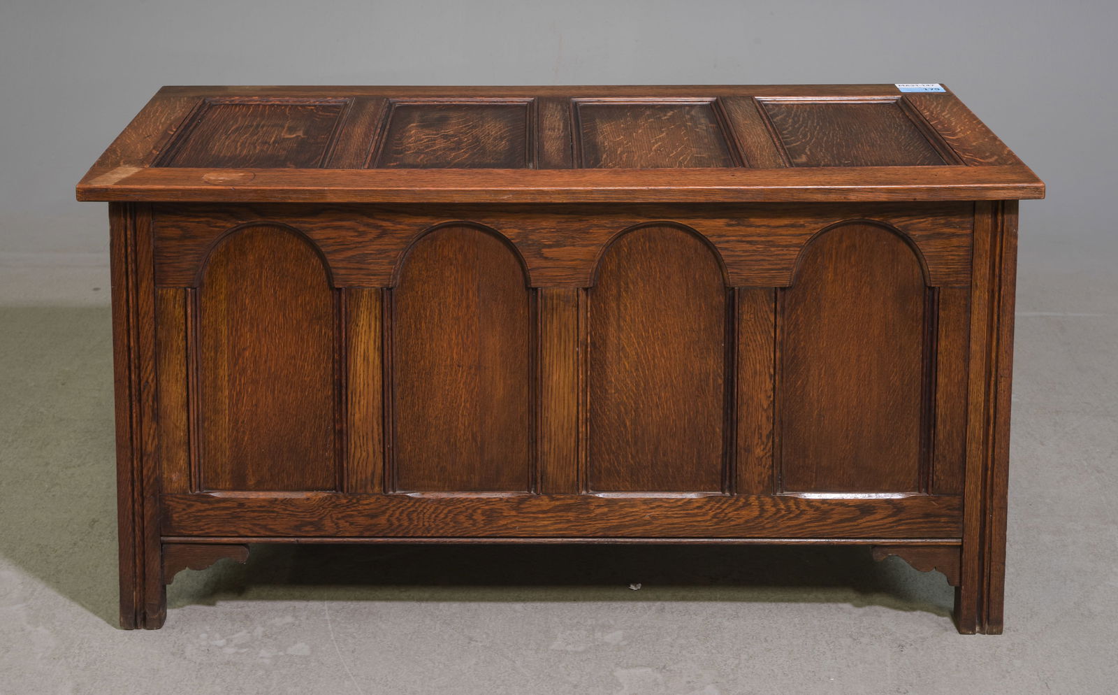 English Tiger Oak Coffer / Blanket Chest (1 of 7)