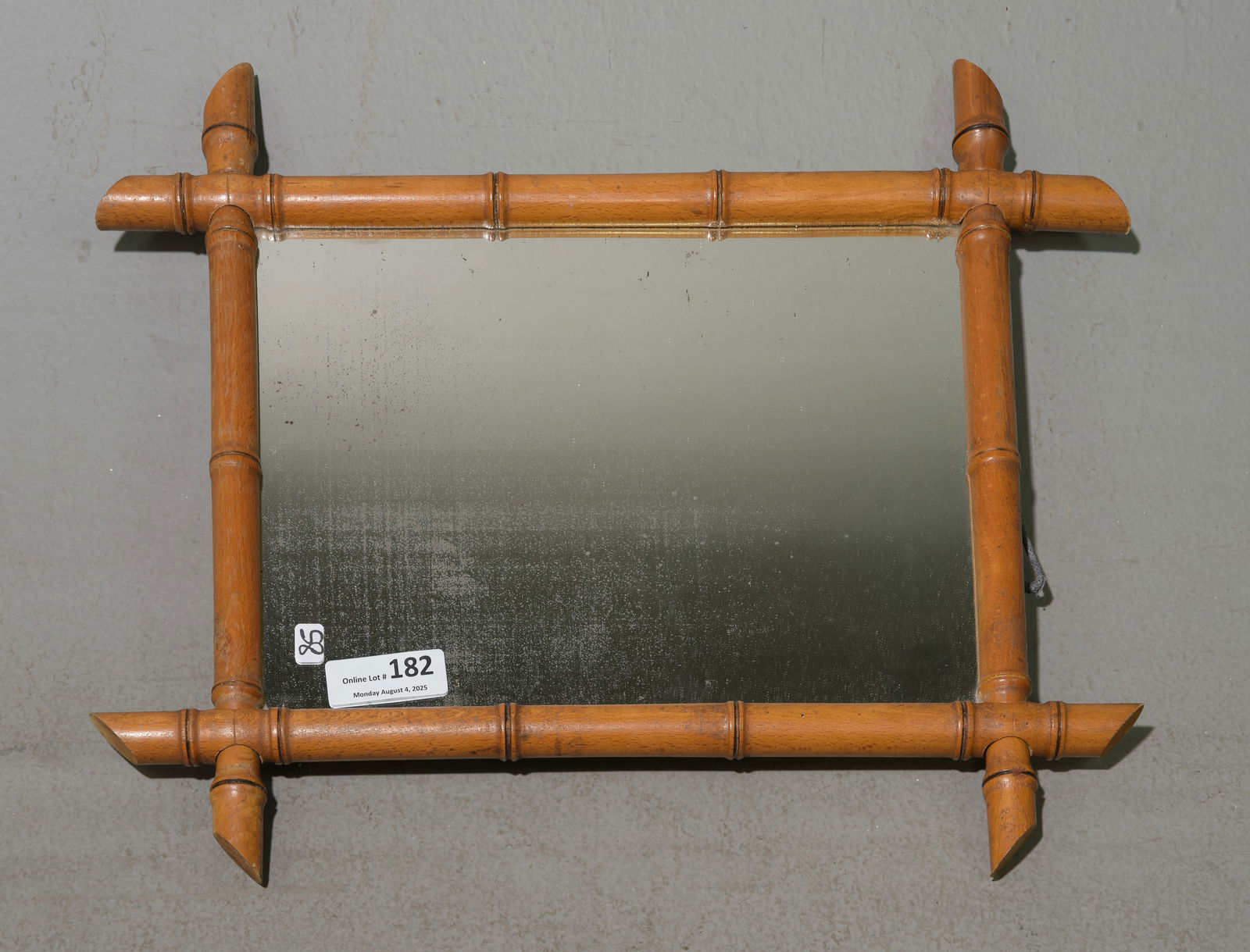 French Faux Bamboo Petite Mirror (1 of 3)