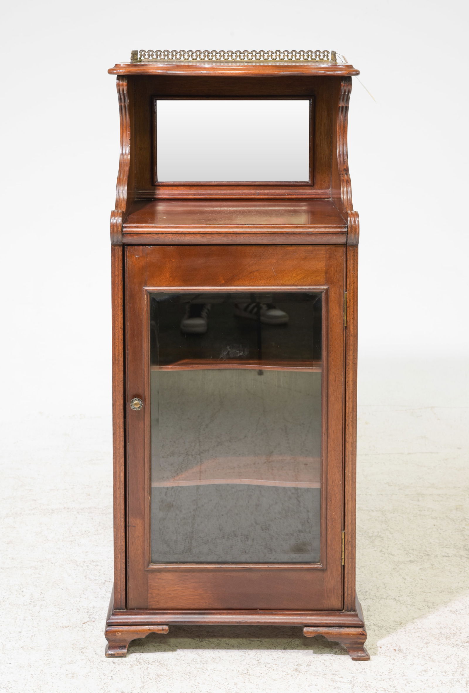 English Mahogany Occasional / Record Cabinet: English Mahogany Occasional / Record Cabinet - 45 in tall x 19.5 x 17