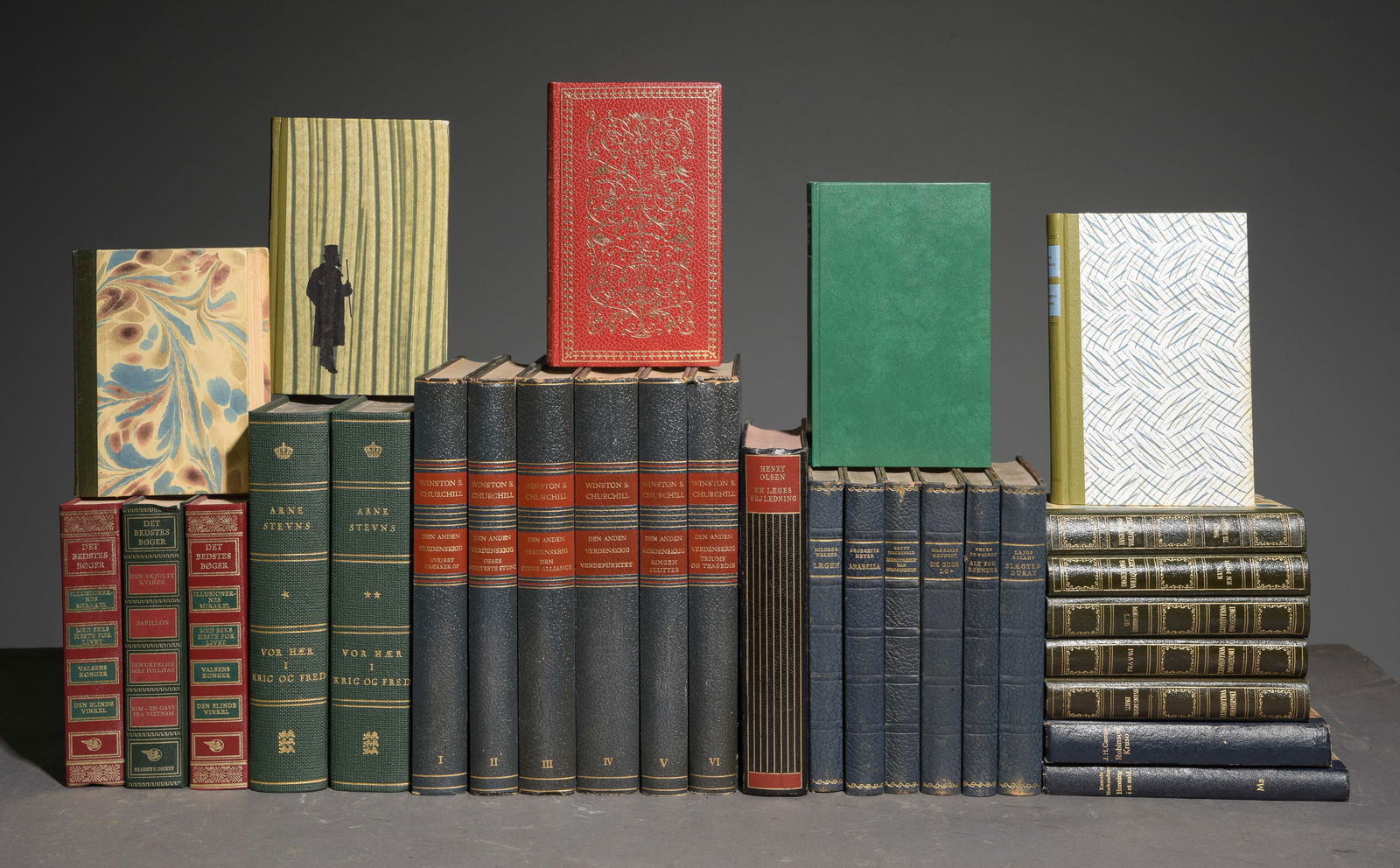 30 Assorted Leather Bound European Books (1 of 6)