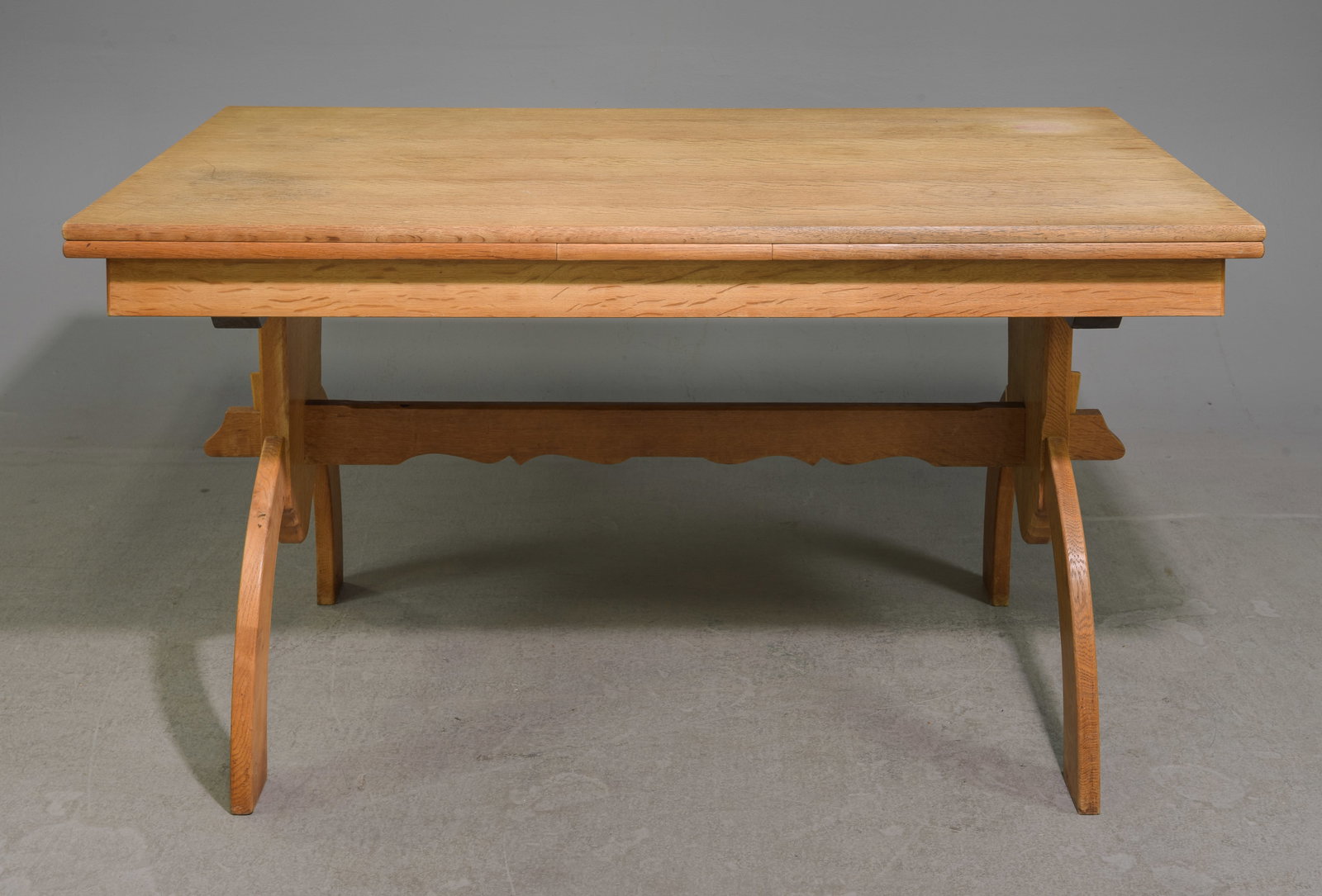 Danish Oak Draw Leaf Dining Table (1 of 5)