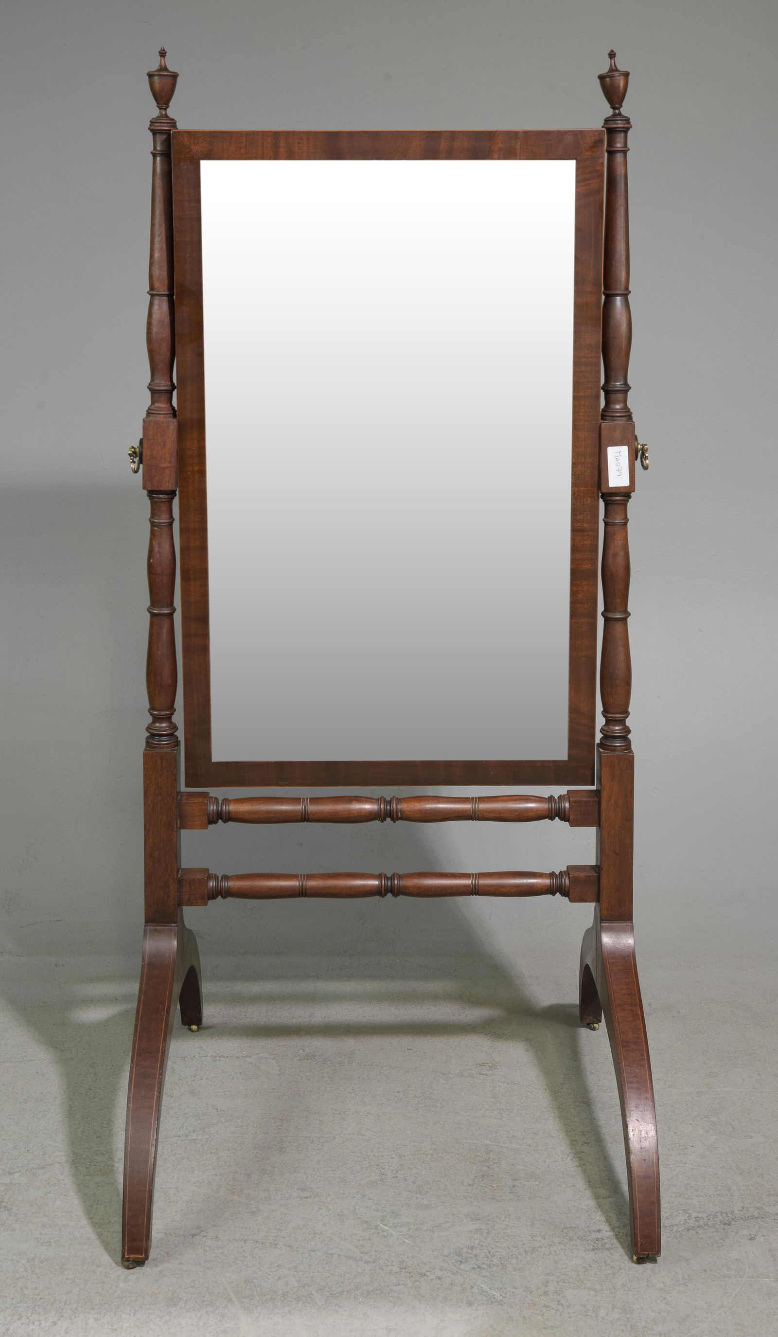 British Mahogany Cheval / Dressing Mirror (1 of 4)