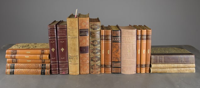20 Leather Bound European Books / Novels #1