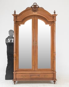 Louis XVI Style Double Door Armoire