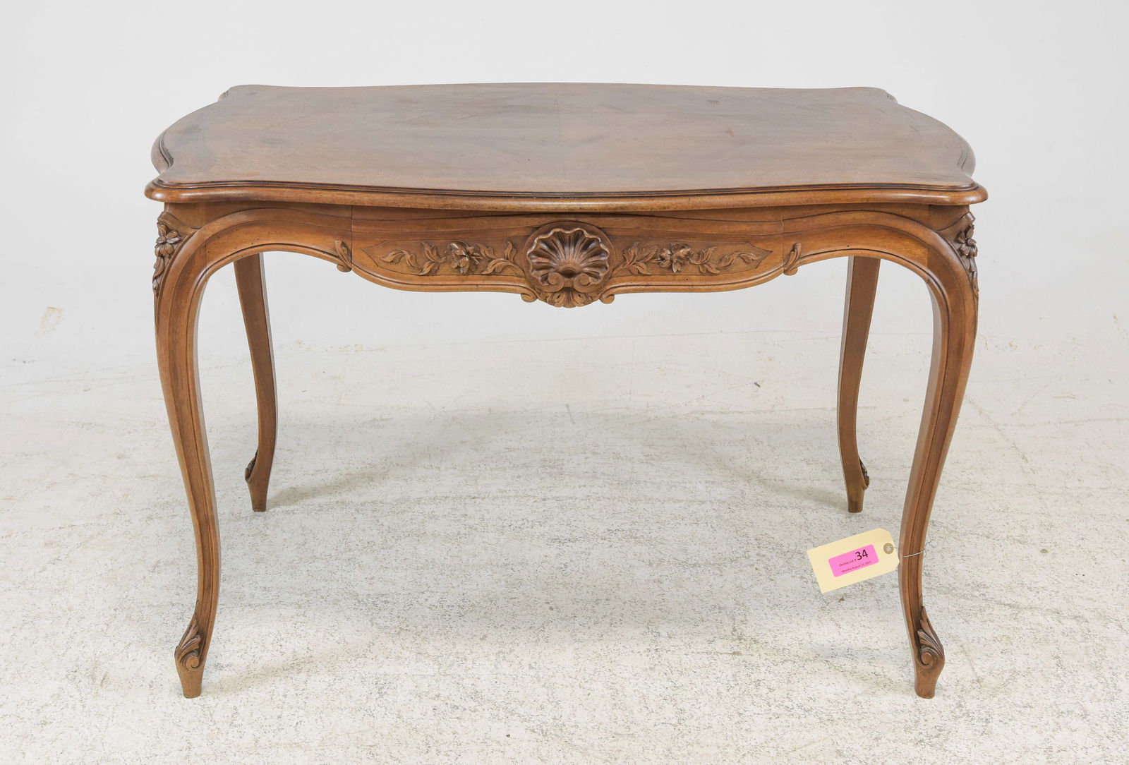 Louis XV Style Walnut Writing Table (1 of 6)