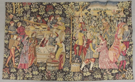 French Needlepoint Tapestry - Signed