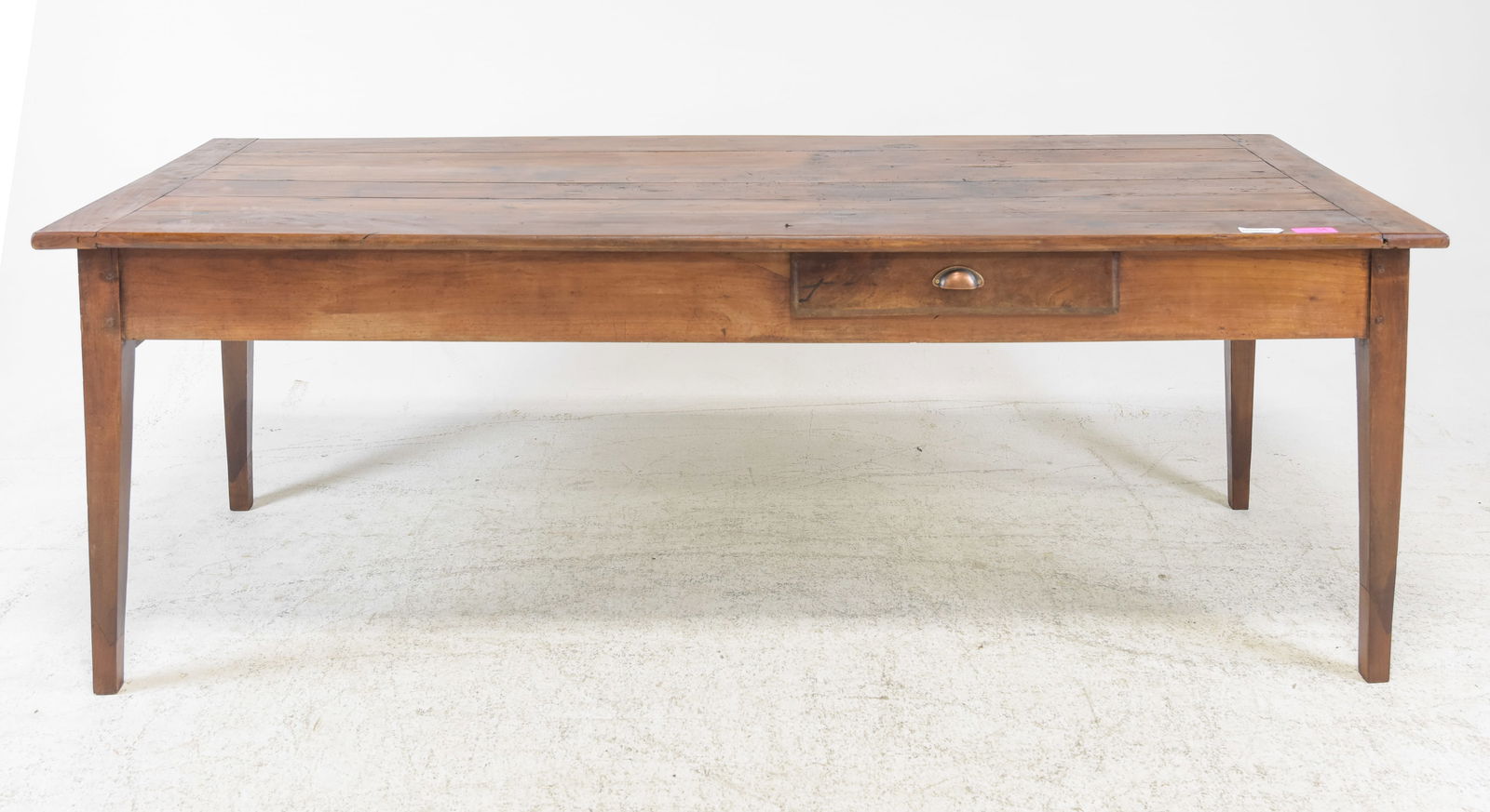 French Style Rustic Farmhouse Table With 2 Drawers (1 of 11)