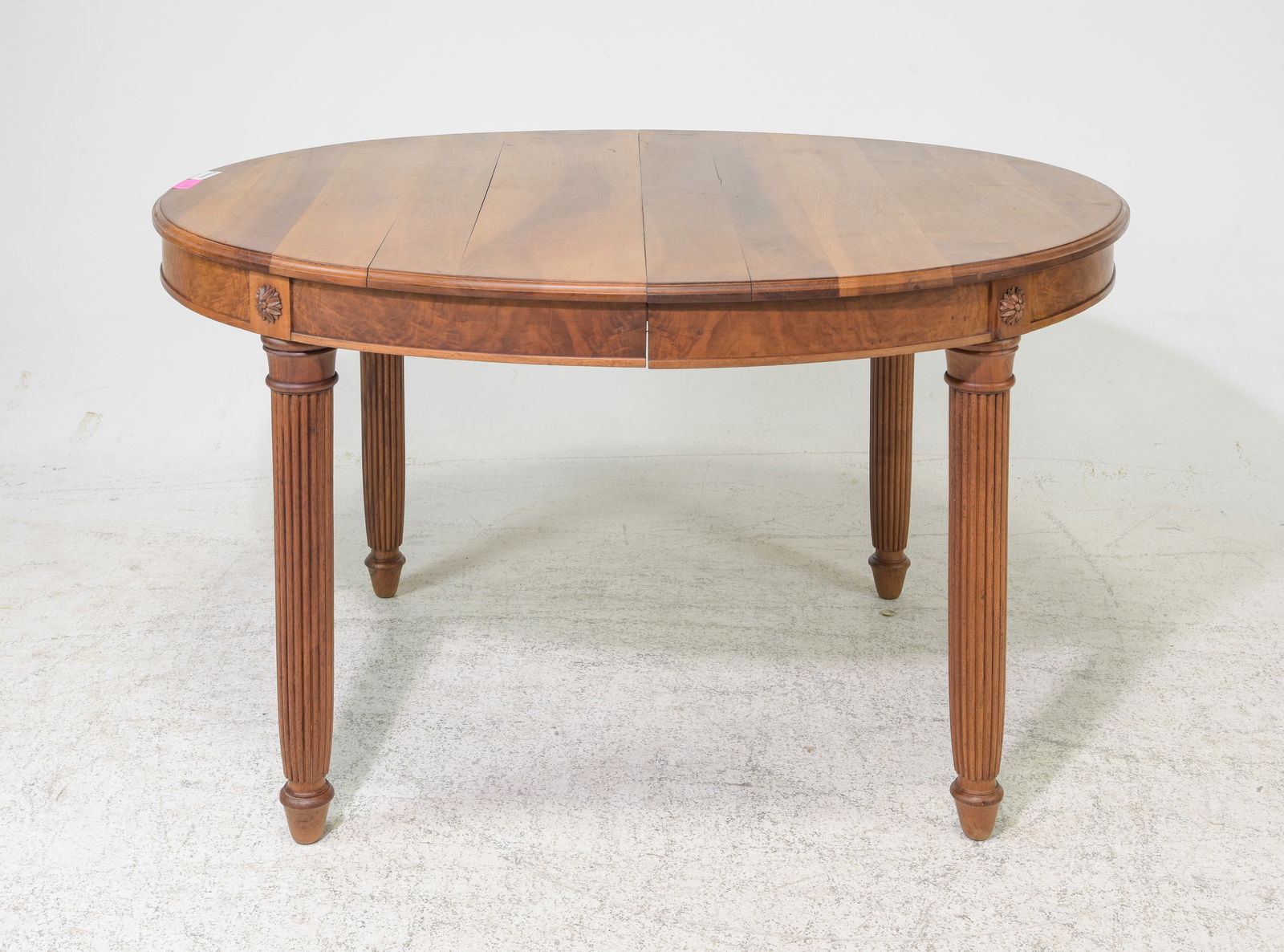 Louis XVI Style Walnut Oval Dining / Entry Table (1 of 5)