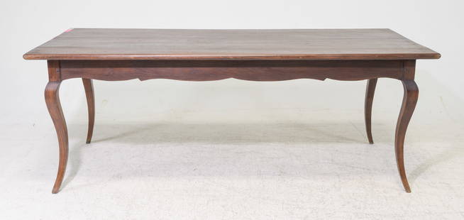 French Solid Oak Farmhouse Table: French Solid Oak Farmhouse Table with Pull Outs - 29.5 in tall x 79 x 35, Floor to under is 23.5 inches and the space between the legs is 68 inches