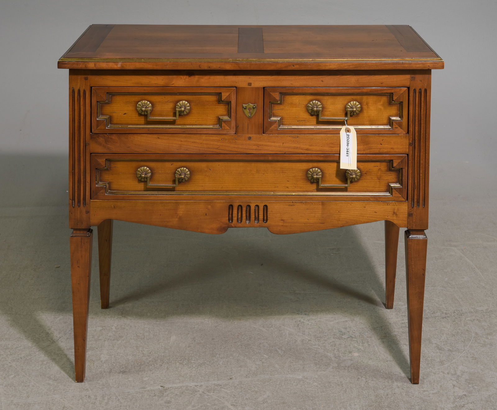 Louis XVI Style Three Drawer Chest (1 of 5)