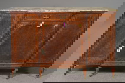 Louis XVI Style Marble Top Sideboard #1