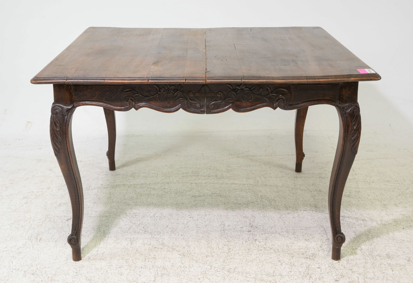 Louis XV Style Carved Oak Dining / Entry Table (1 of 7)