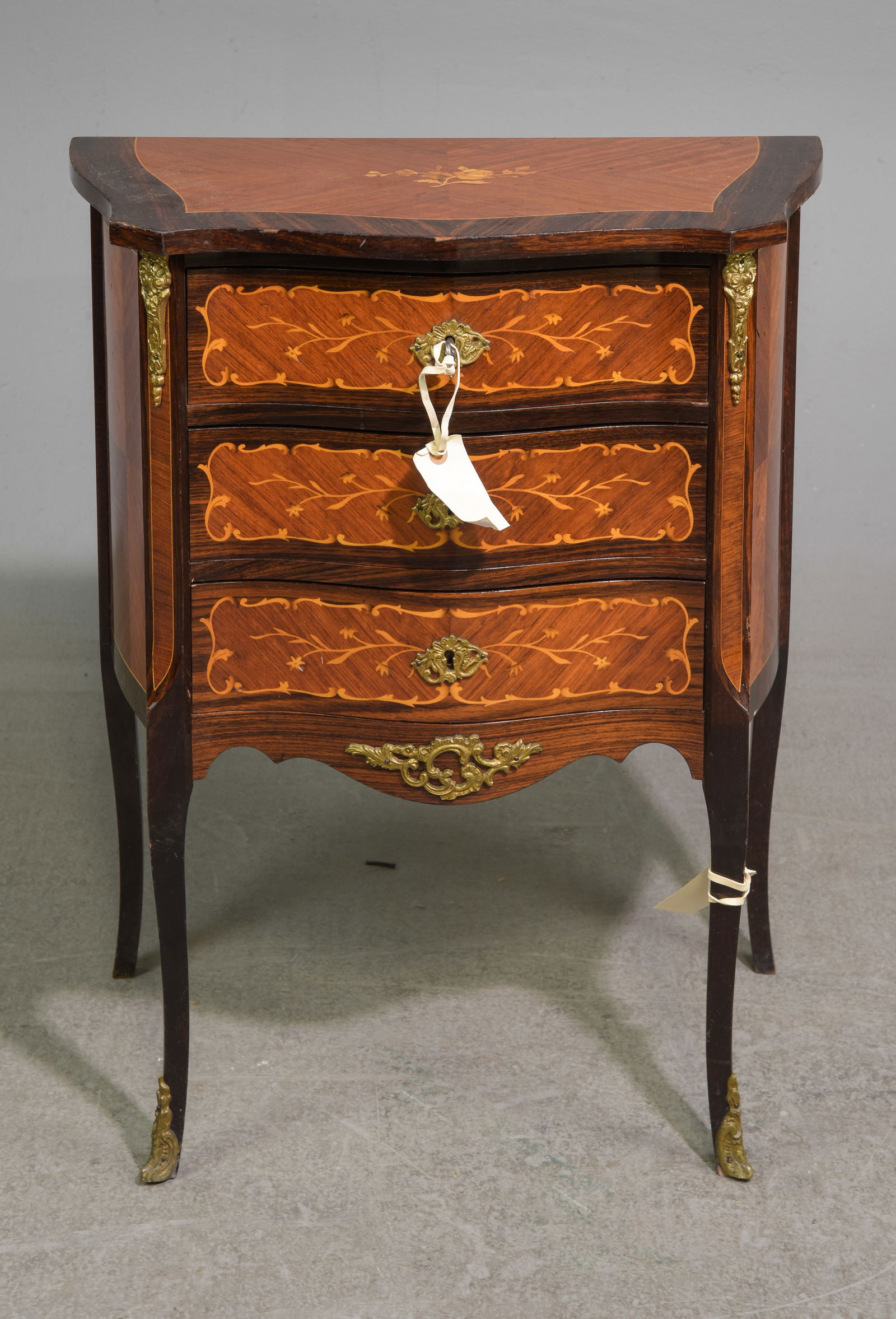 French Three Drawer Occasional Chest / Nightstand (1 of 6)