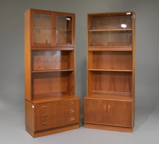 2 Mid Century Modern Wall Units / Bookcases - Gplan