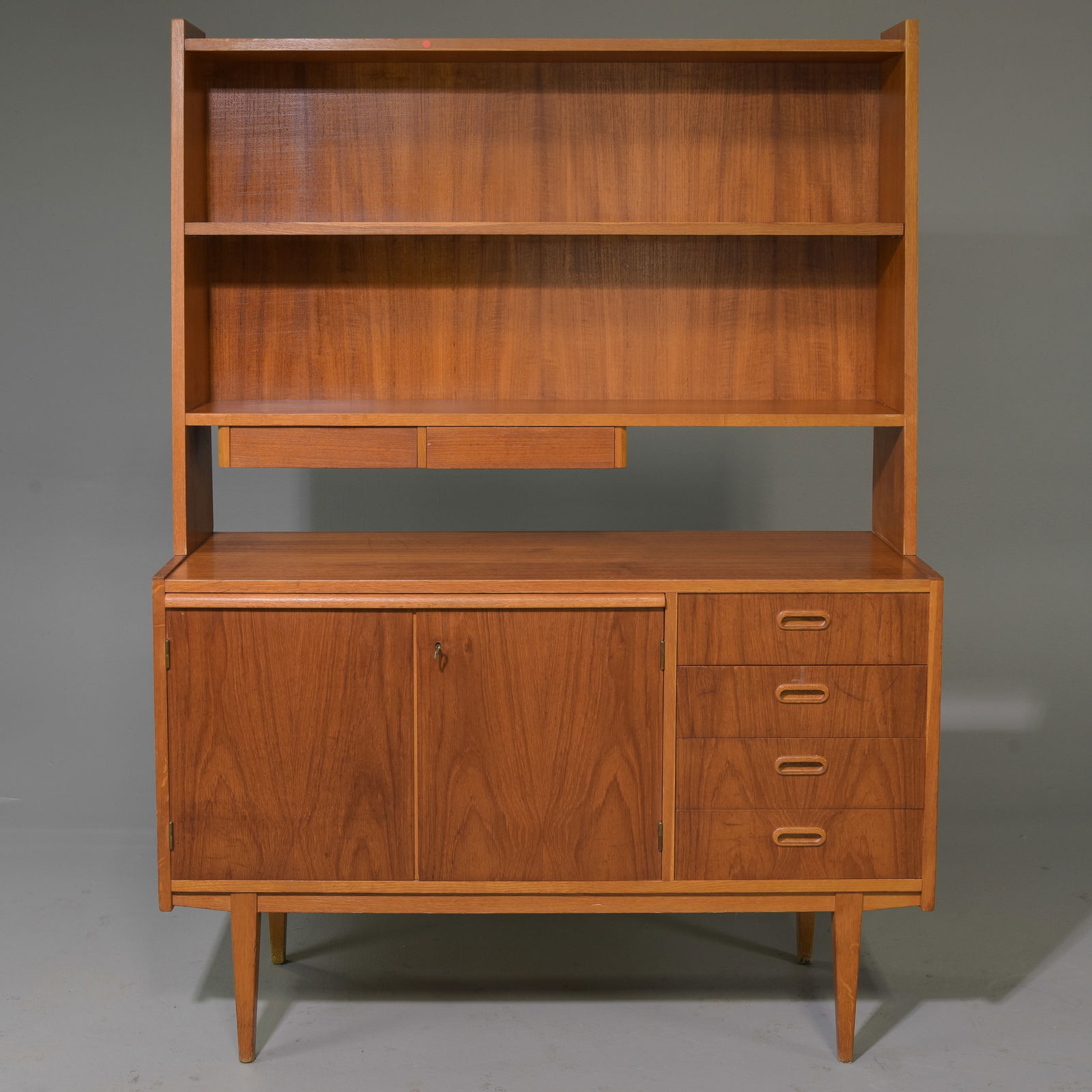 Scandinavian Mid Century Bookshelf with Pull Out #2 (1 of 8)