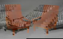 2 Grete Jalk for Glostrup Mobelindustri Arm Chairs