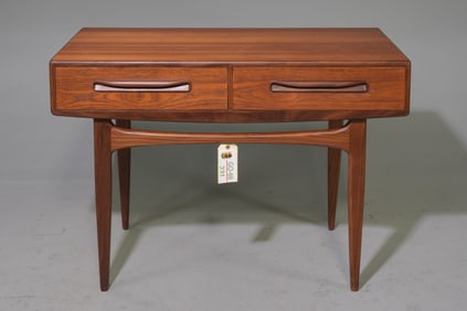 Mid Century Modern Teak 2 Drawer Hall Table - Gplan