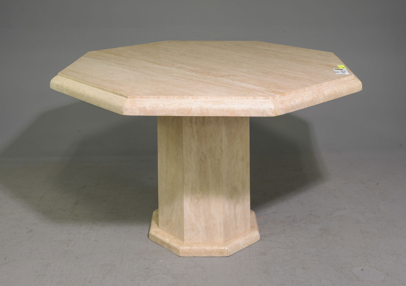 Mid Century Modern Travertine Entry Table (1 of 4)