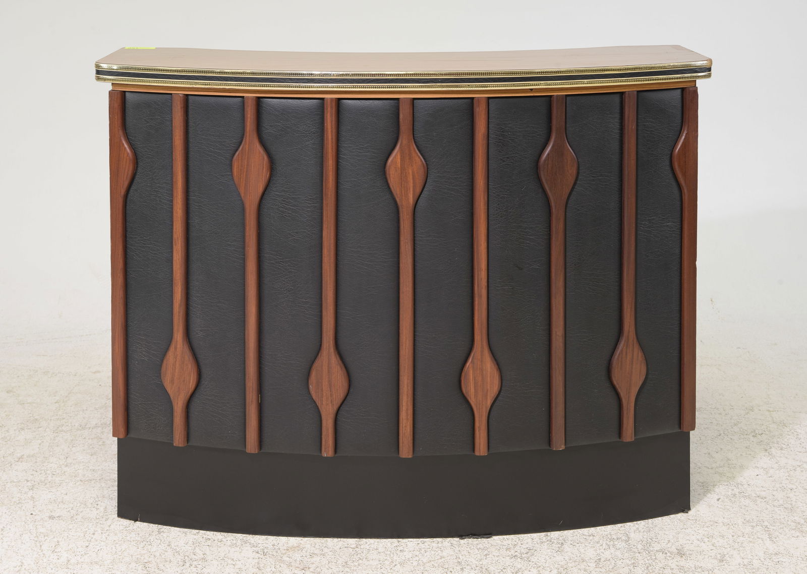 Mid Century Modern Bow Front Home Bar (1 of 6)