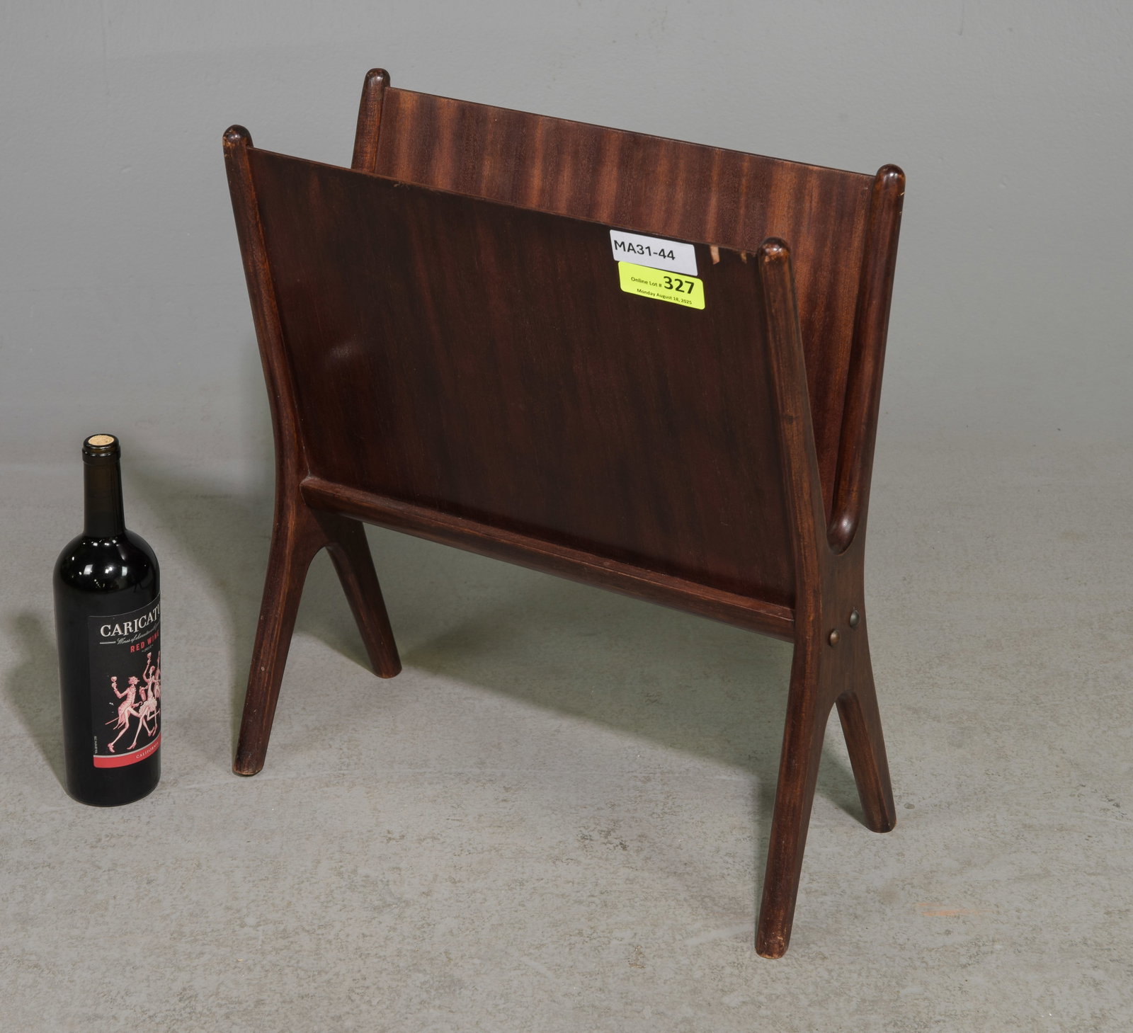 Mid Century Modern Magazine Rack: Danish Modern Style Magazine Rack - 21.75 in tall x 19 x 8.25